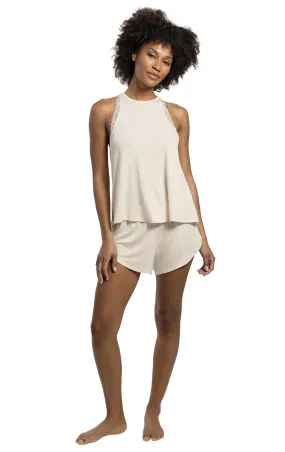 Women's Touch of Lace Knit Tap Set