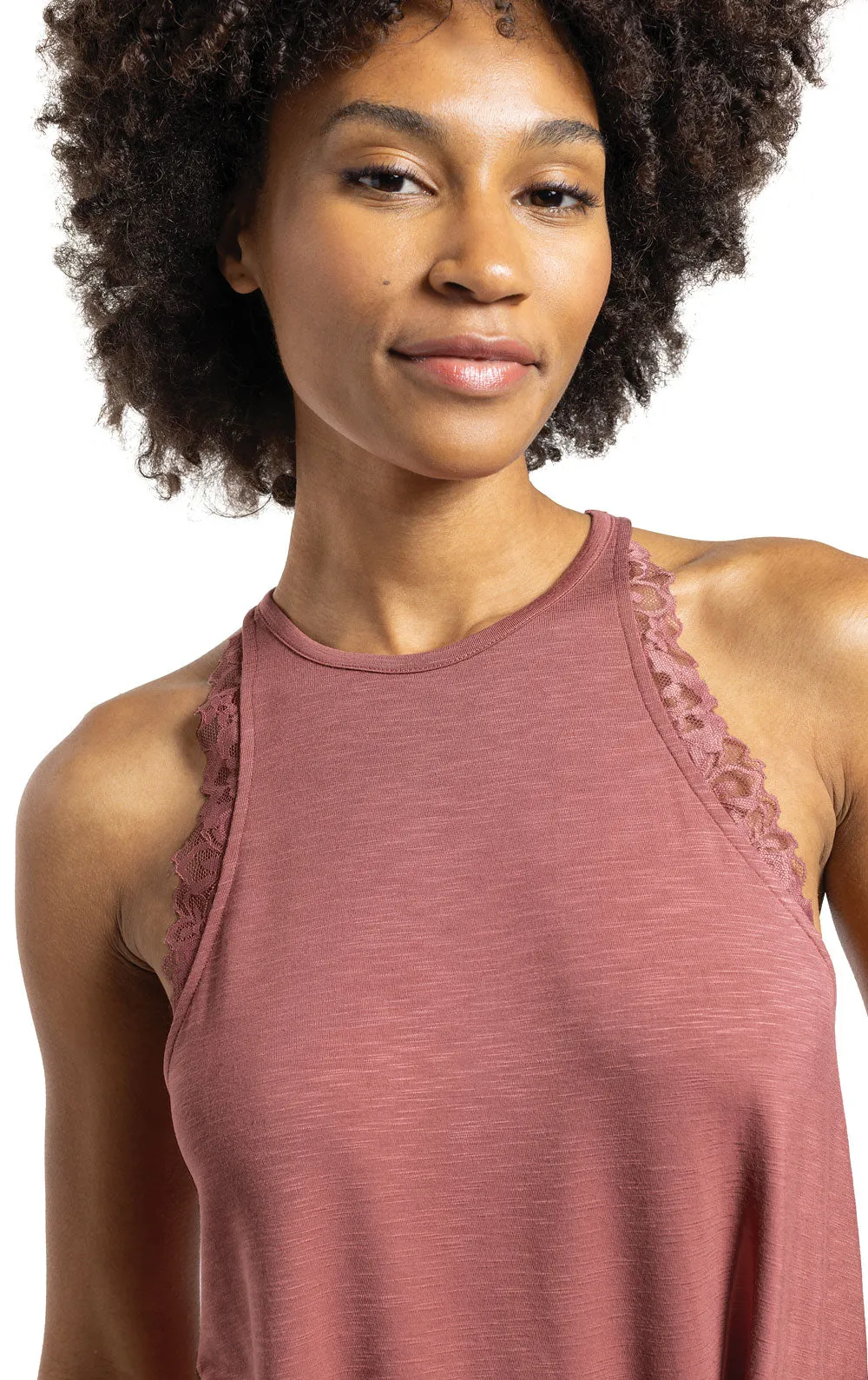 Women's Touch of Lace Knit Tap Set