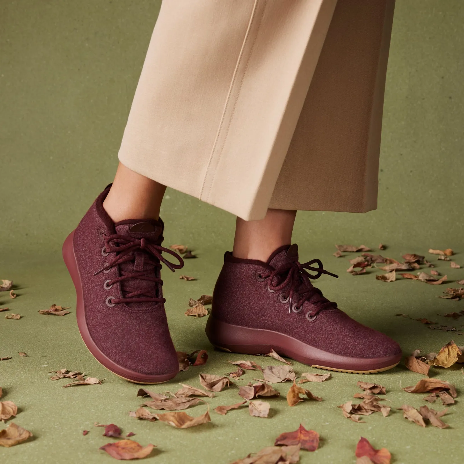 Women's Wool Runner-up Mizzles - Cardamom (Cream Sole)